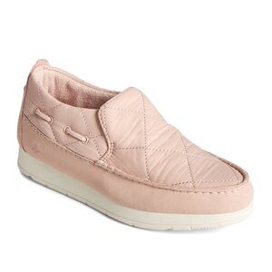 Speery Moc-Sider Quilted Nylon Slip-On Women’s Sneakers Pink Size 8M (Brand NEW